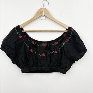 Only Hearts Top Large Ines Eva Dark Romantic Whimsigoth Cottage Dainty Cropped